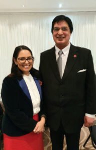 Harmesh with Priti Patel