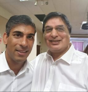 Harmesh Mal with Rishi Sunak Prime Minister of UK