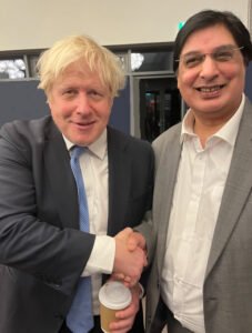 Harmesh Mal with Boris Johnson